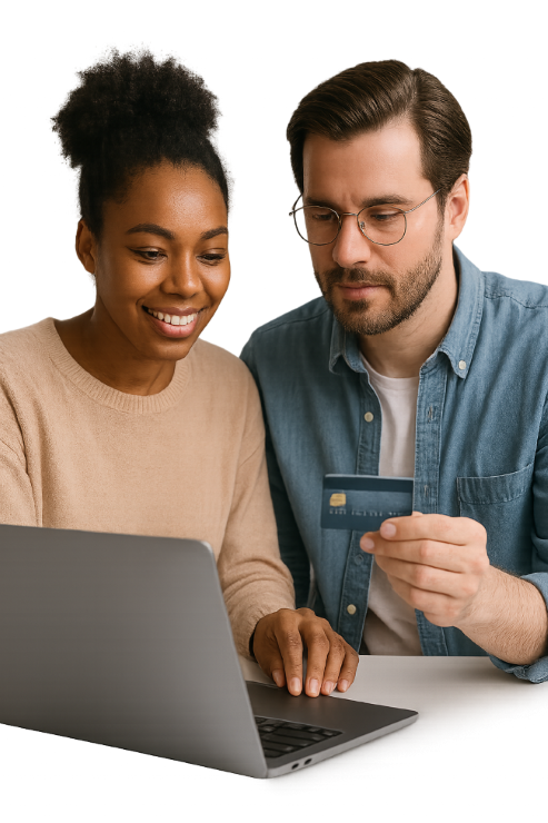 Rent a Website in South Africa — Crestech Business owners renting a professional website online with Crestech